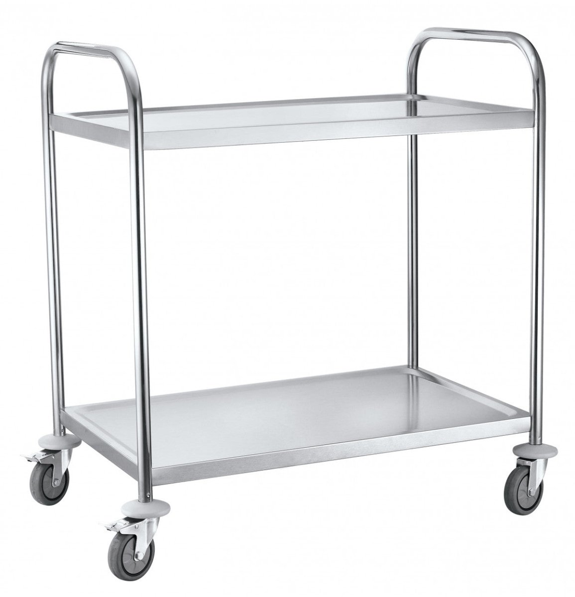 Platform trolley 2 shelf, Stainless - HOLDORS