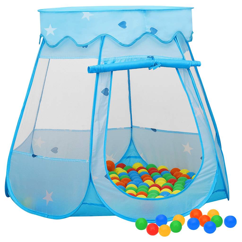 Rotaļu Telts Ar 250 Bumbiņām, Zila, 102X102X82 Cm - HOLDORS