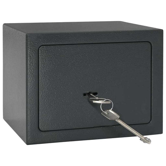 Seifs Ar Slēdzeni Tumši Pelēka 23 X 17 X 17 Cm Tērauds - HOLDORS