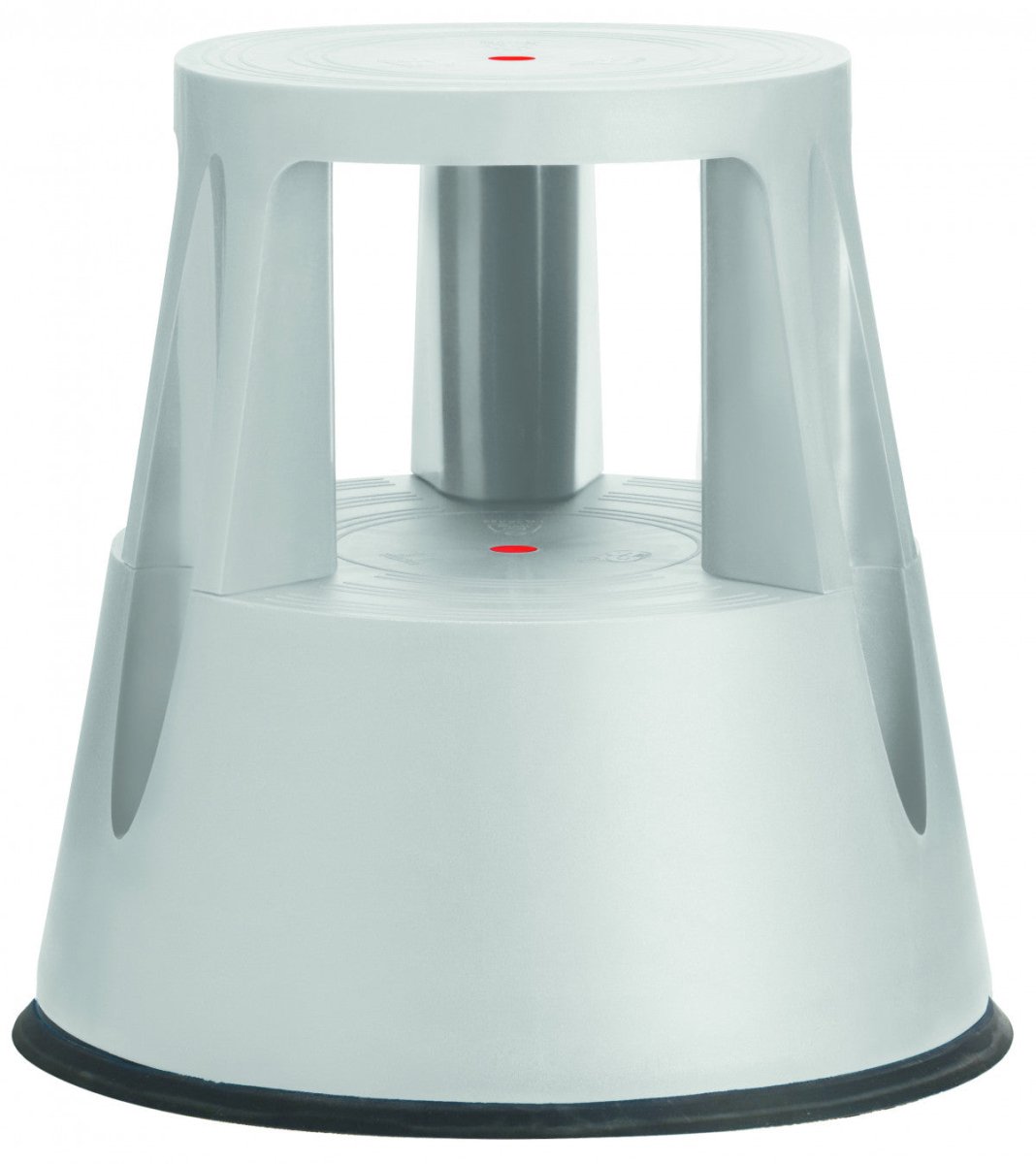 Step stool, plastic, 2 steps, grey - HOLDORS