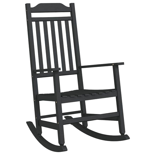 Šūpuļkrēsls Melna 84 X 65 X 114 Cm Sveķi - HOLDORS