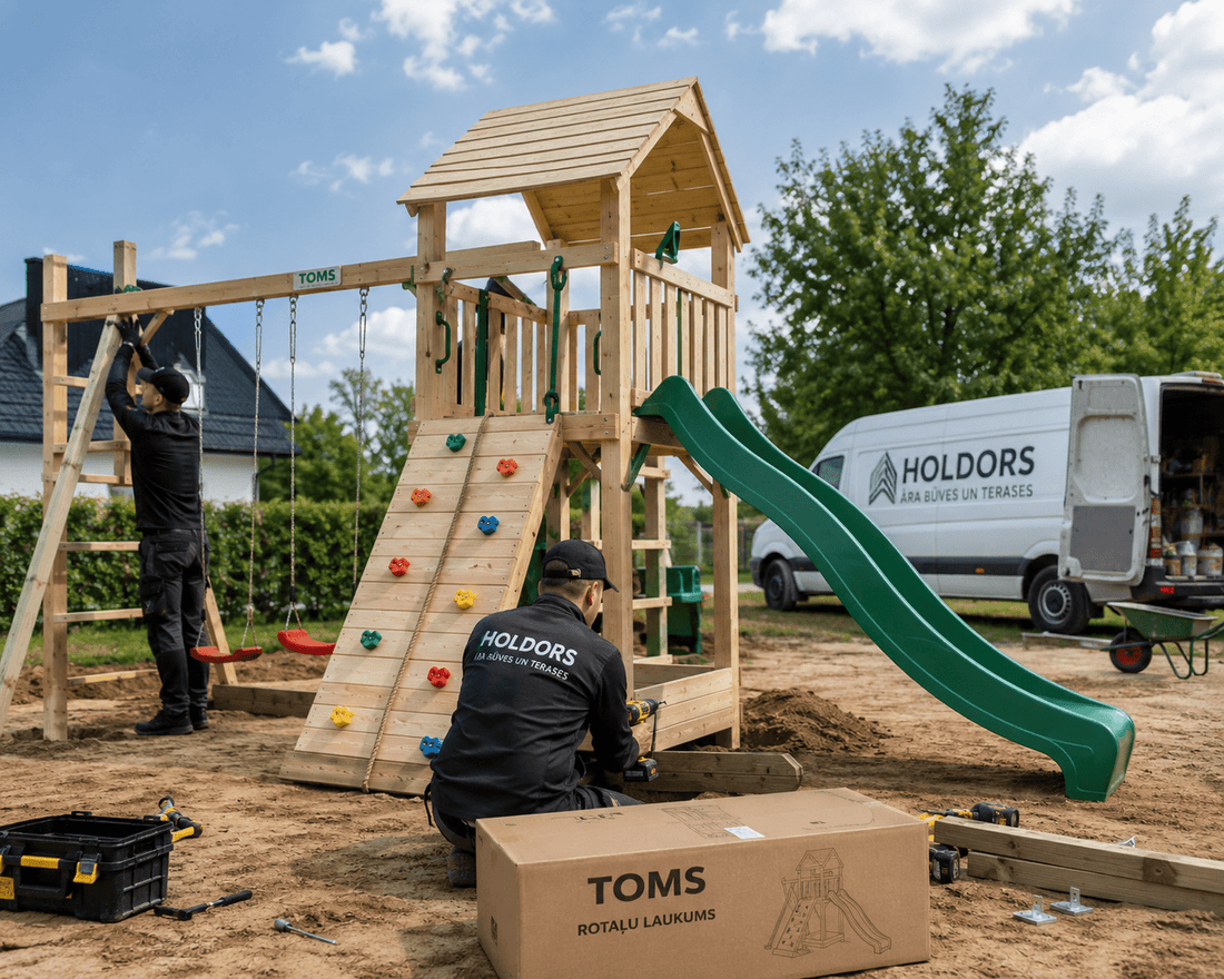 Rotaļu laukuma ierīkošanas cenas - kādi faktori to ietekmē - HOLDORS