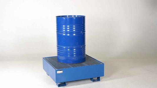 1 drum, standing open