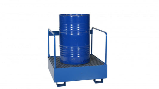 1 drum, standing with safety railing - HOLDORS