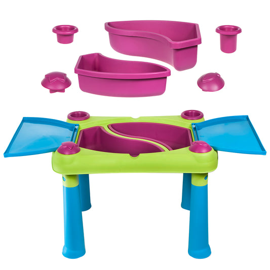 Bērnu rotaļu galdiņš Creative Fun Table zaļš/violets