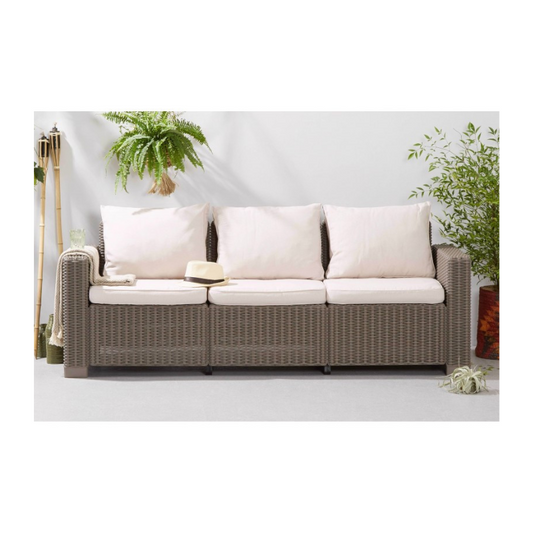 Dārza dīvāns trīsvietīgs California 3 Seater Sofa bēšs