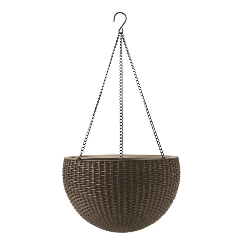 Puķu pods karināms Hanging Sphere Planter gaiši brūns