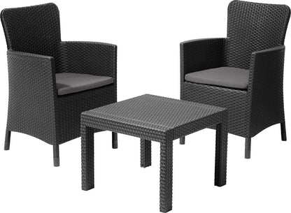 Dārza mēbeļu komplekts Salvador Balcony Set pelēks
