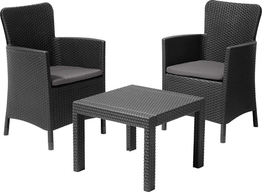 Dārza mēbeļu komplekts Salvador Balcony Set pelēks