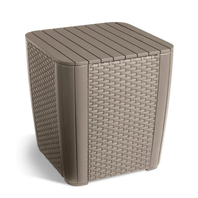 Dārza galdiņš/uzglabāšanas kaste Luzon Flat Wicker bēšs