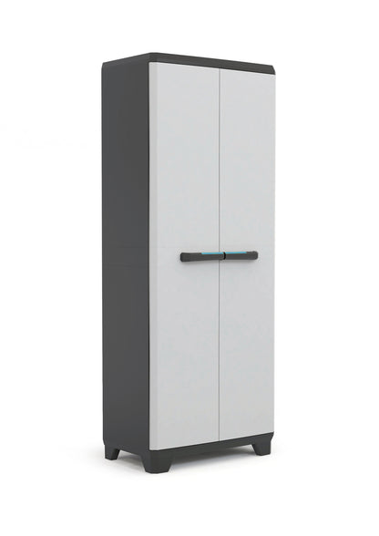 Skapis Linear Tall Cabinet 68x39x173cm melns/pelēks/tumši zils