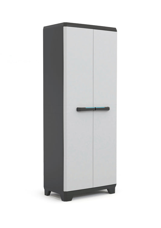 Skapis Linear Tall Cabinet 68x39x173cm melns/pelēks/tumši zils