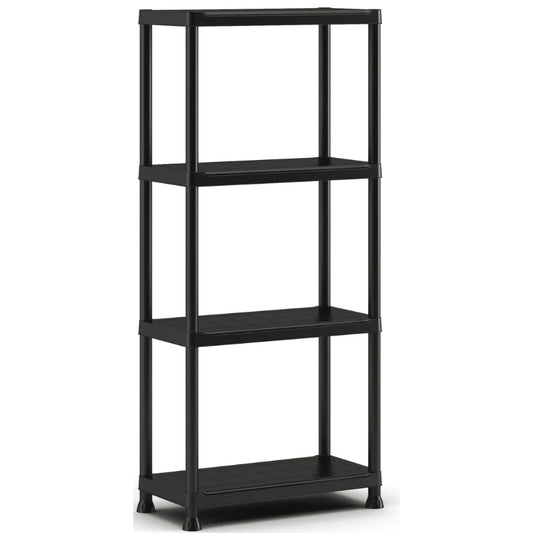 4 līmeņu plaukts Shelf 60 with 4 shelves 60x30x135cm melns