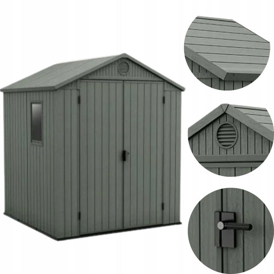 Dārza šķūnis Darwin 6x8 zaļš