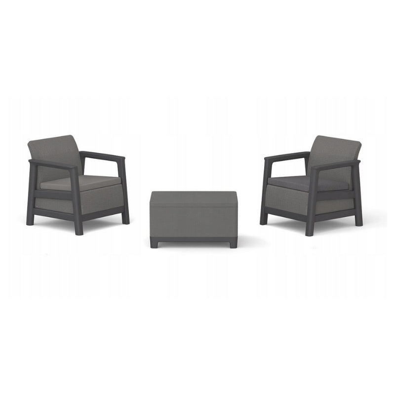 Dārza mēbeļu komplekts Scandi Linea Balcony Set pelēks