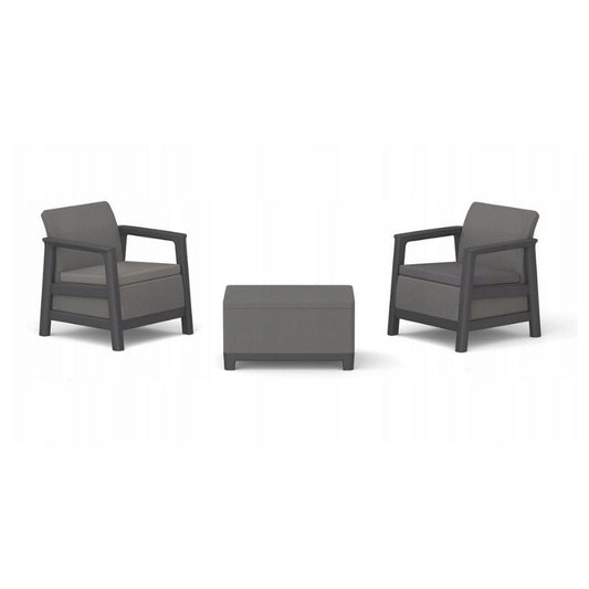 Dārza mēbeļu komplekts Scandi Linea Balcony Set pelēks