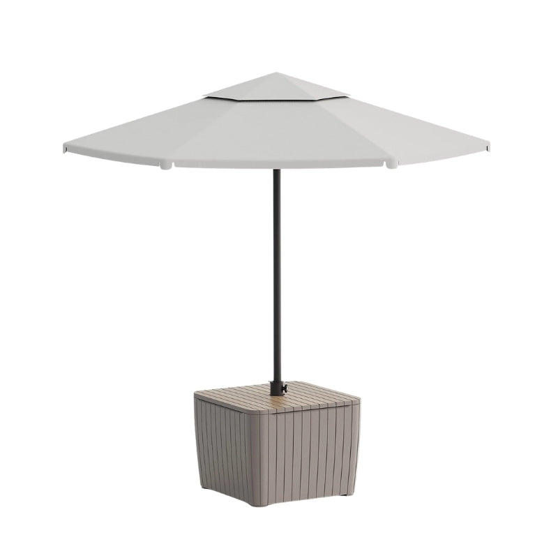 Dārza galdiņš/lietussarga turētājs Luzon Parasol oša koka tonis/bēšs