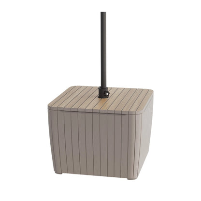 Dārza galdiņš/lietussarga turētājs Luzon Parasol oša koka tonis/bēšs