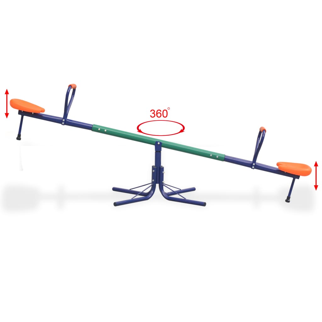 360° Rotējošas Sviru Šūpoles, Oranžas - HOLDORS