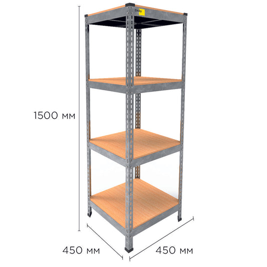 Metal rack MRL-1500 (450x450) galvanized