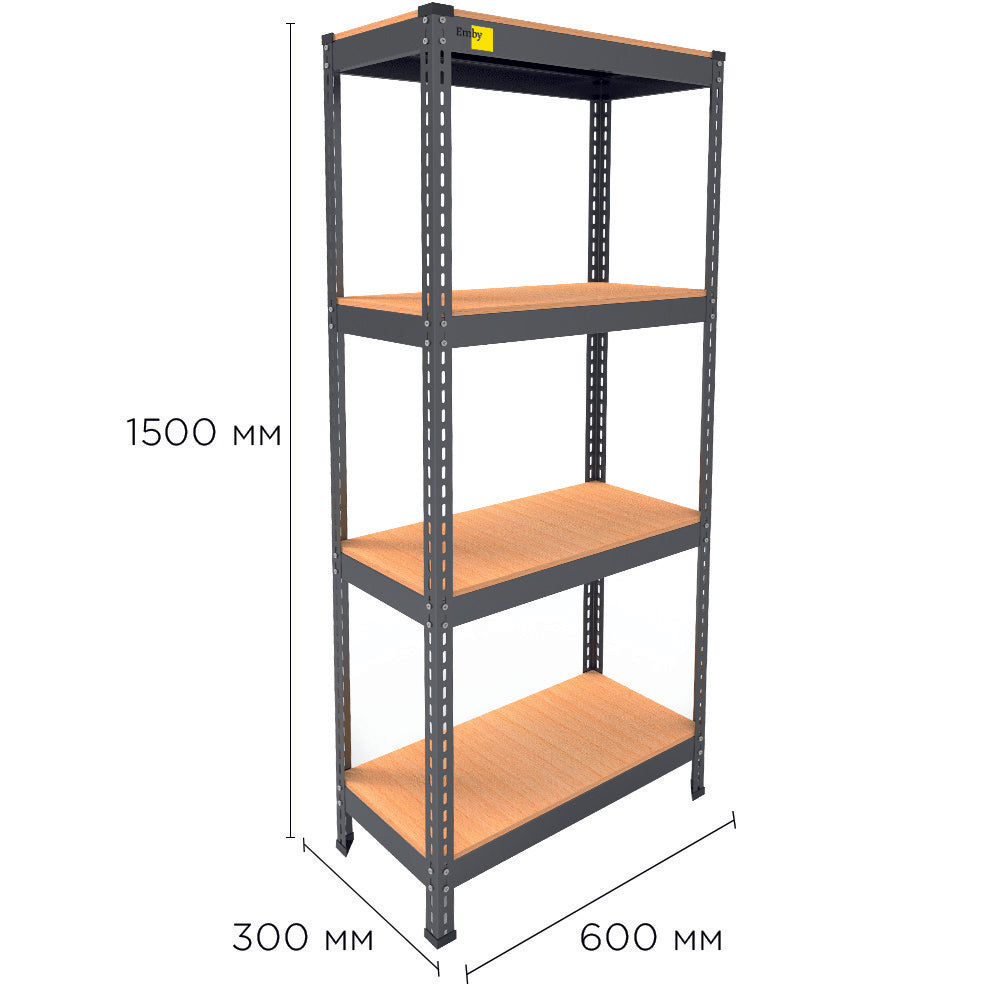 Metal rack MRL-1500 (600x300) black