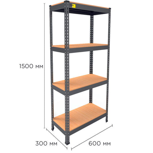 Metal rack MRL-1500 (600x300) black
