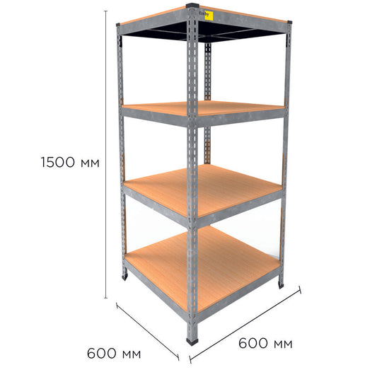 Metal rack MRL-1500 (600x600) galvanized