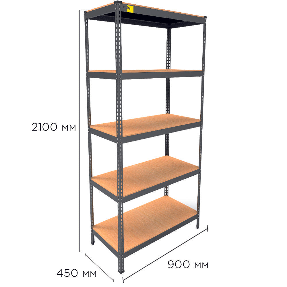 Metal rack MRL-2100 (900x450) black