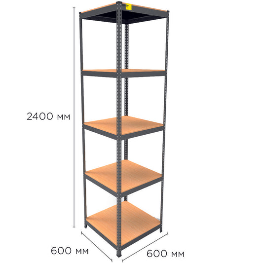 Metal rack MRL-2400 (600x600) black