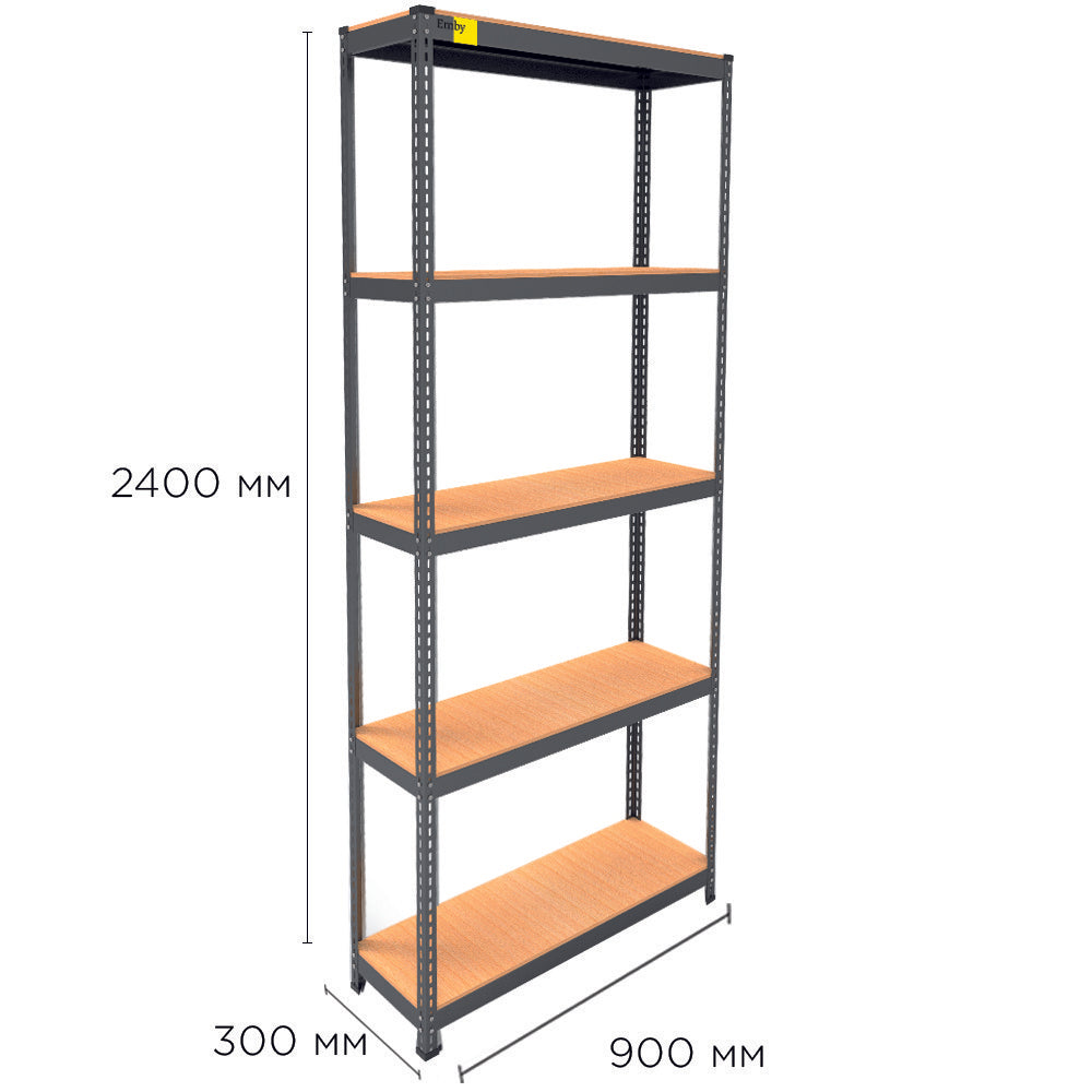 Metal rack MRL-2400 (900x300) black