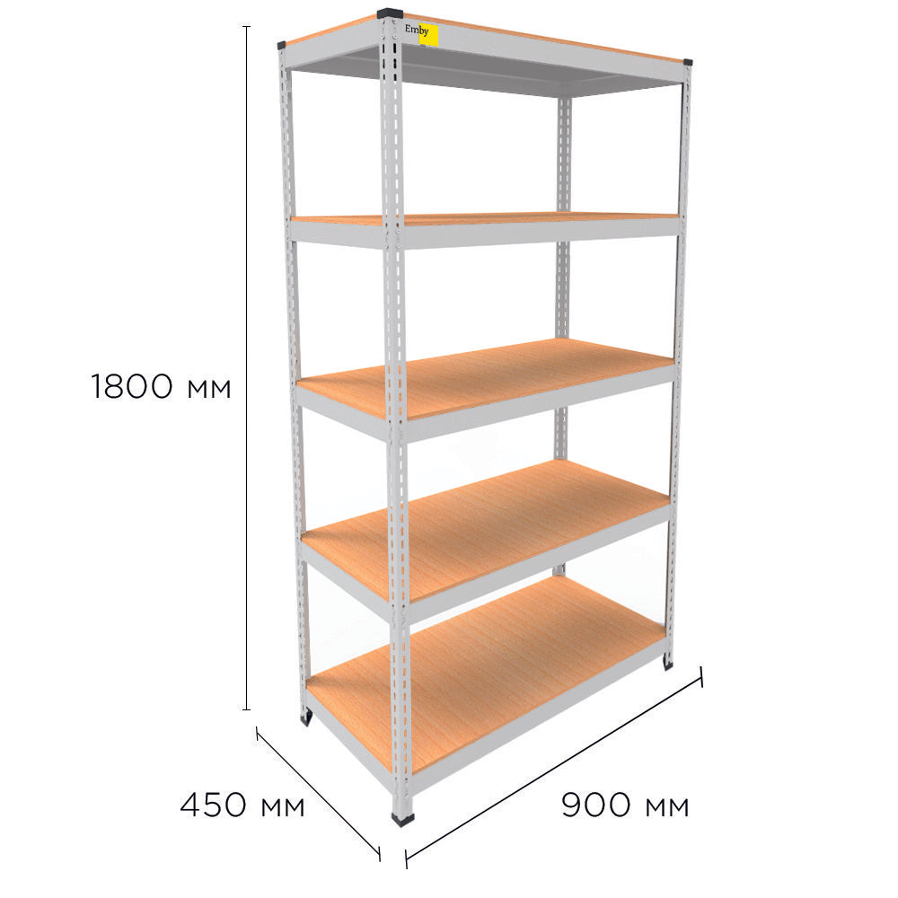 Metal rack MRL-1800 (900x450) white