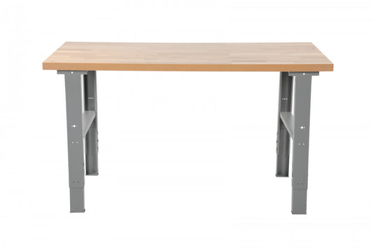 Металлический верстак с дубовой столешницей 1600x800мм