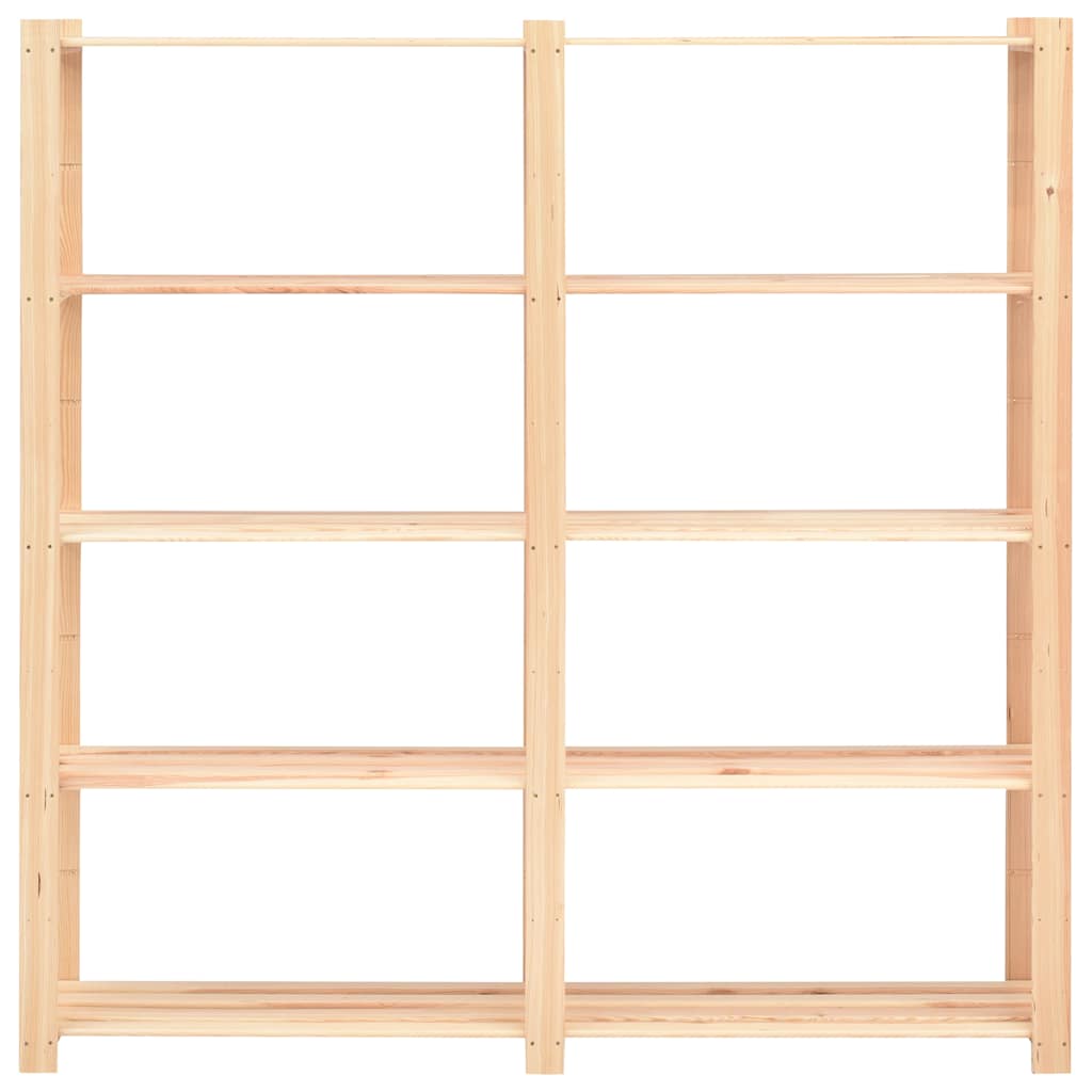 5-Līmeņu Glabāšanas Plaukts, 170X38X170 Cm, Priedes Koks - HOLDORS