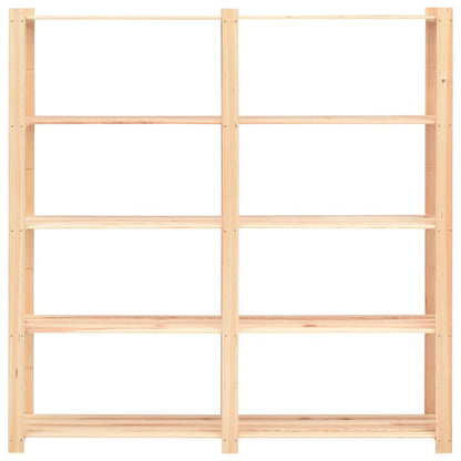 5-Līmeņu Glabāšanas Plaukts, 170X38X170 Cm, Priedes Koks - HOLDORS