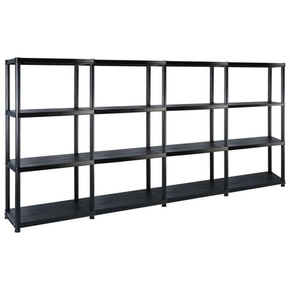 5-Līmeņu Plaukts, Melns, 93,5X45,5X194,5 Cm, Pp - HOLDORS