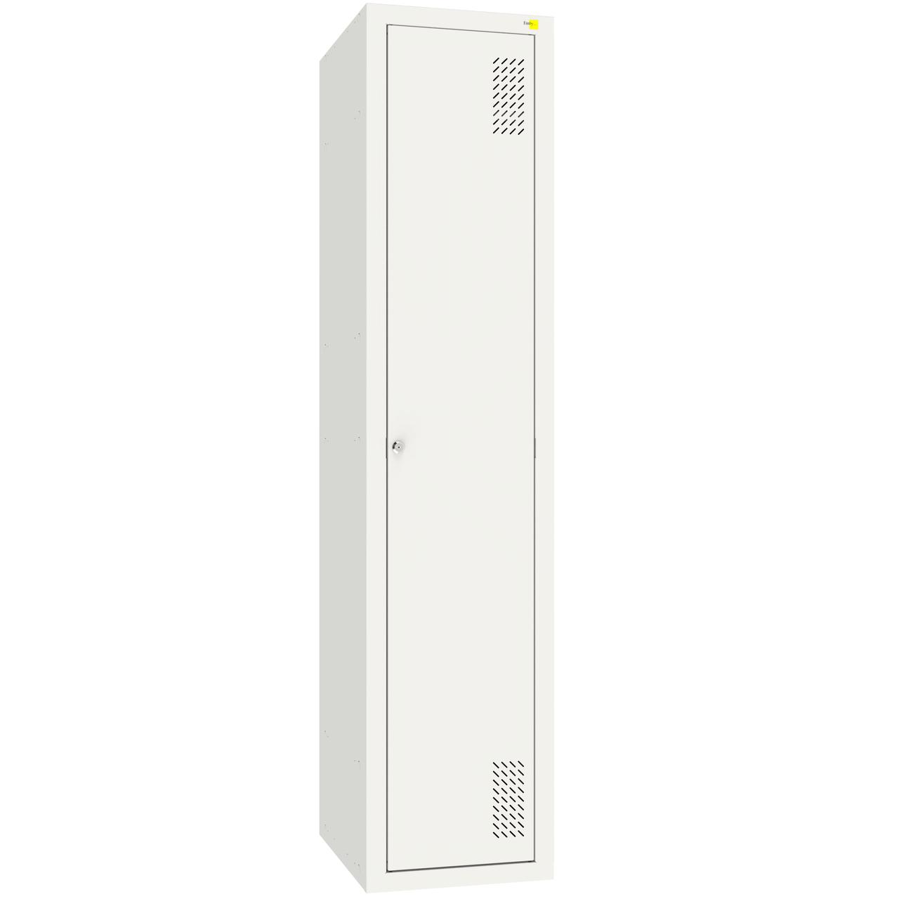 Metal cabinet for changing rooms with a partition SHOM-P400