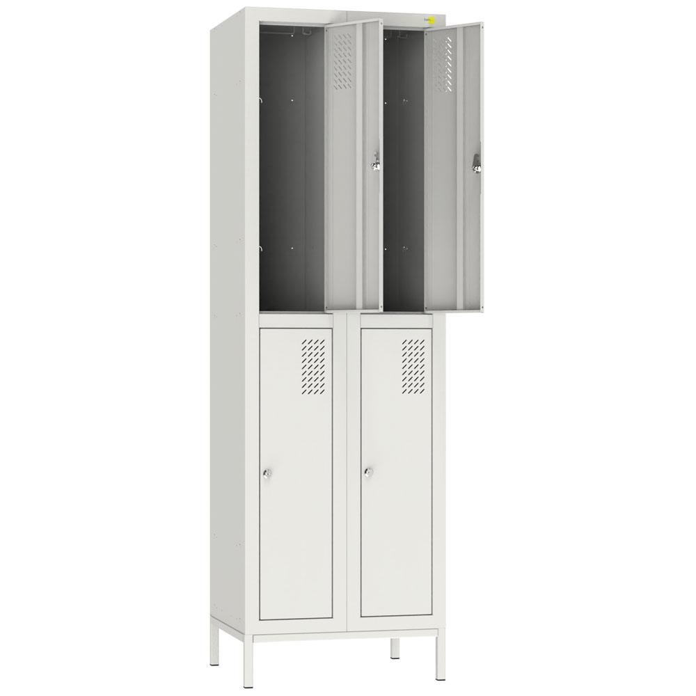 Metal clothes cabinet on a stand SHOM-300/2/4