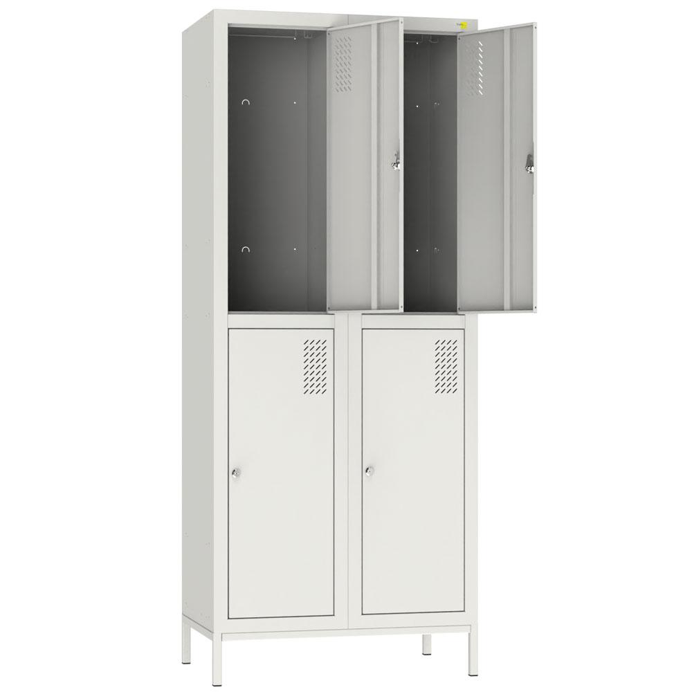 Metal clothes cabinet on a stand SHOM-400/2/4