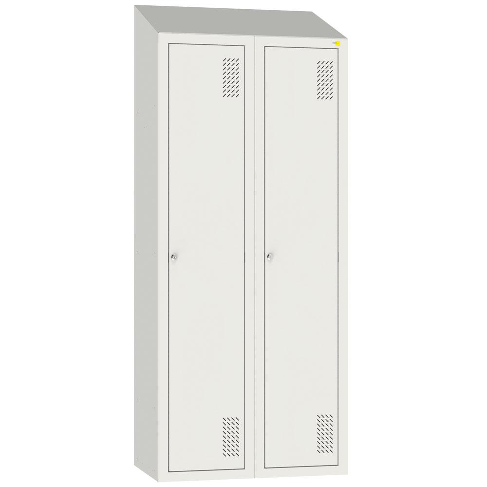 Metal clothes cabinet with roof SHOM-400/2