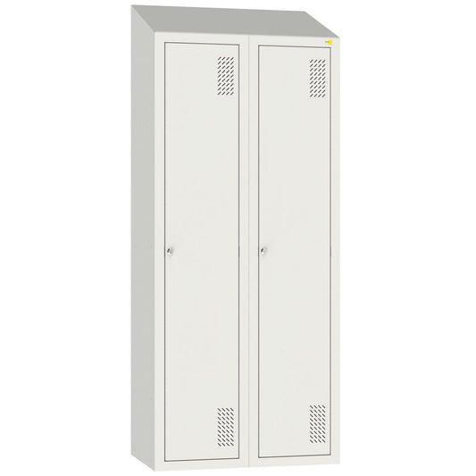 Metal clothes cabinet with roof SHOM-400/2