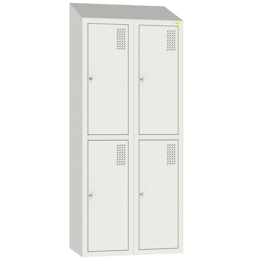Metal clothes cabinet with roof SHOM-400/2/4