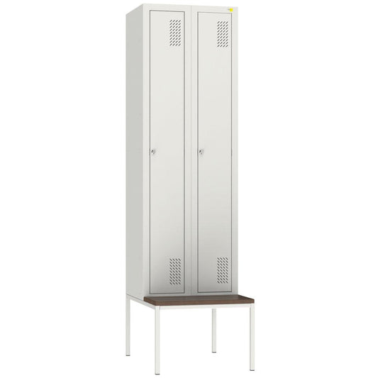 Metal wardrobe with bench SHOM-300/2