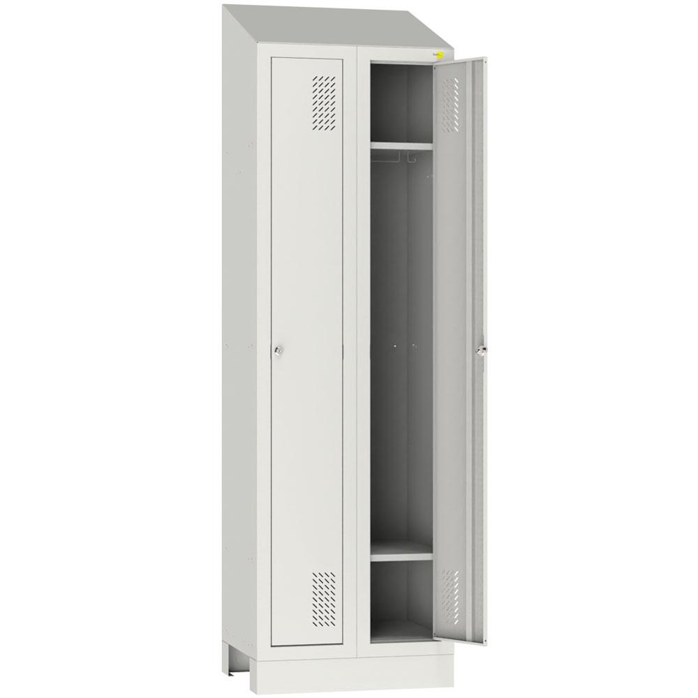 Metal wardrobe on a podium SHOM-300/2 with roof
