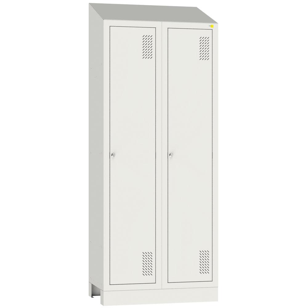 Metal wardrobe on a podium SHOM-400/2 with roof