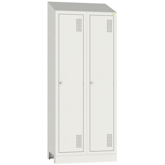 Metal wardrobe on a podium SHOM-400/2 with roof