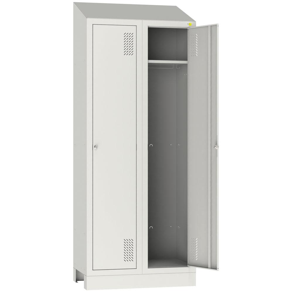 Metal wardrobe on a podium SHOM-400/2 with roof
