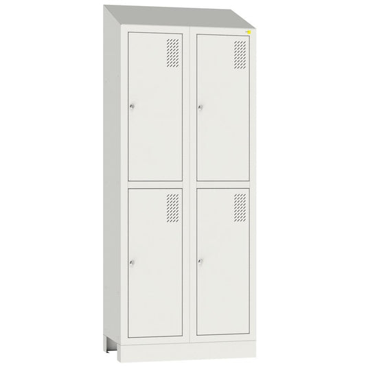 Metal wardrobe on a podium SHOM-400/2/4 with roof