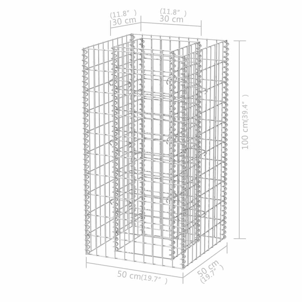 Gabions, Augstā Puķu Kaste, Tērauds,