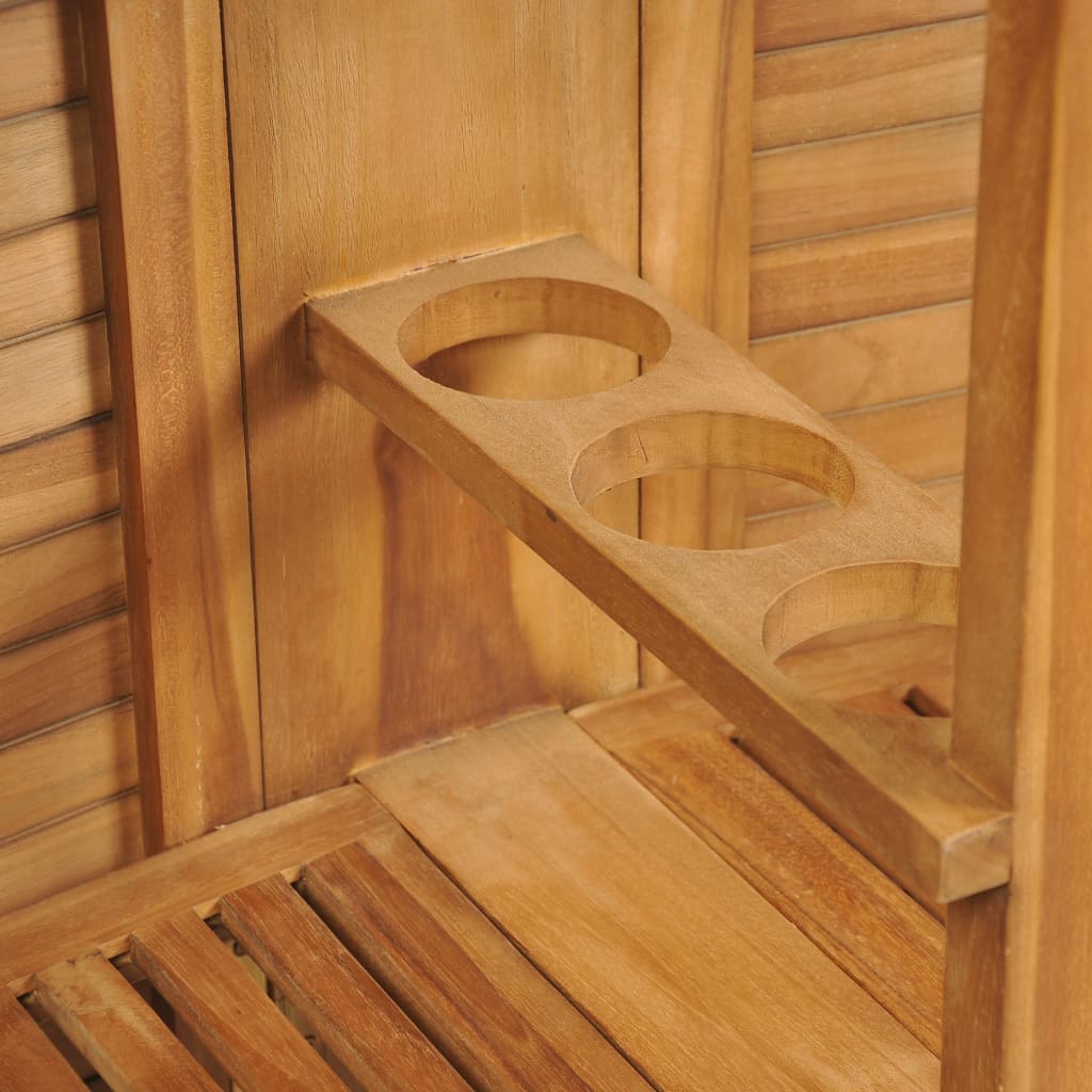 Saliekams Bāra Galds, 155X53X105 Cm, Masīvs Tīkkoks