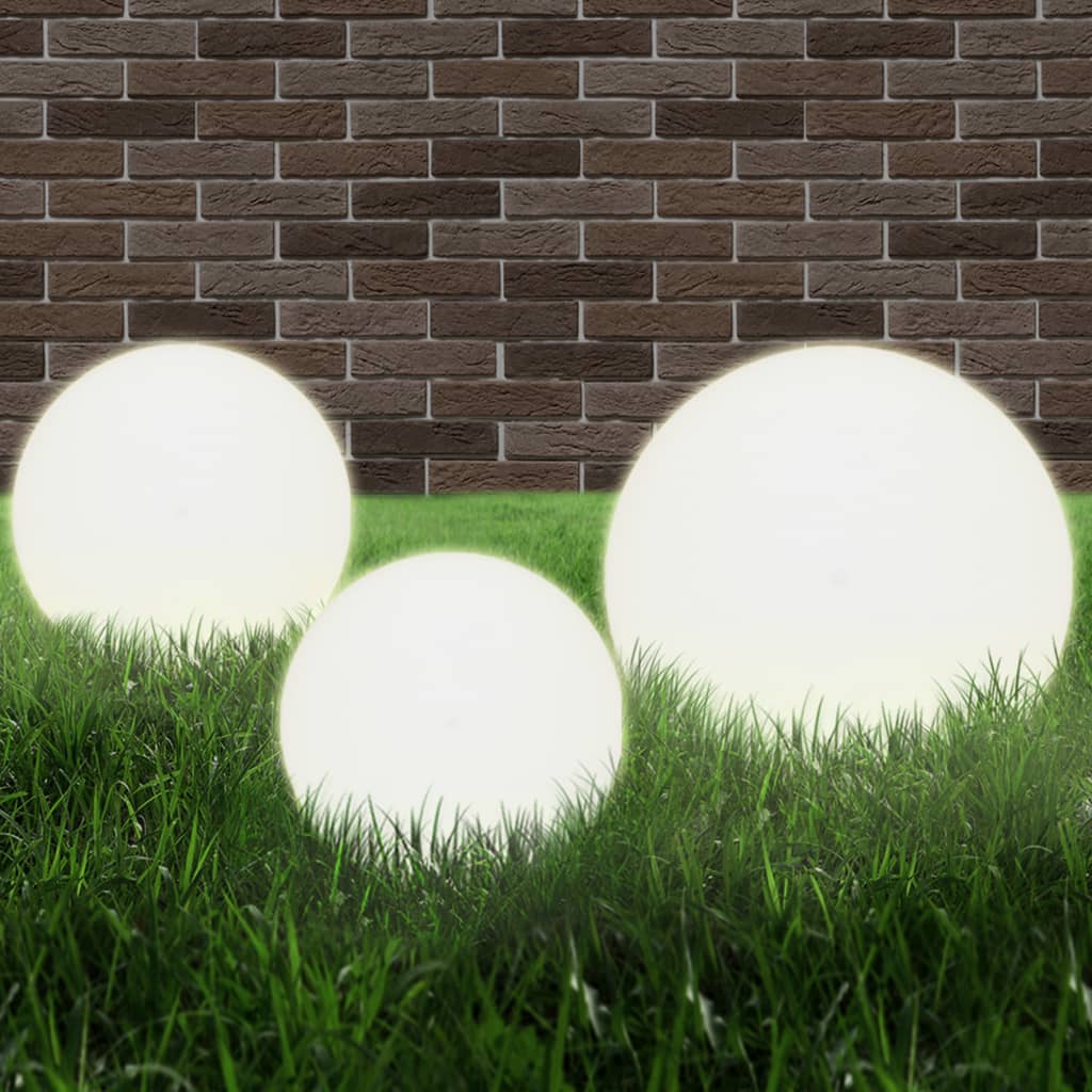 Led Lampas, 6 Gab., Sfēriskas, 20/30/40 Cm, Pmma